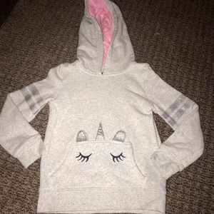 Girls unicorn hoody